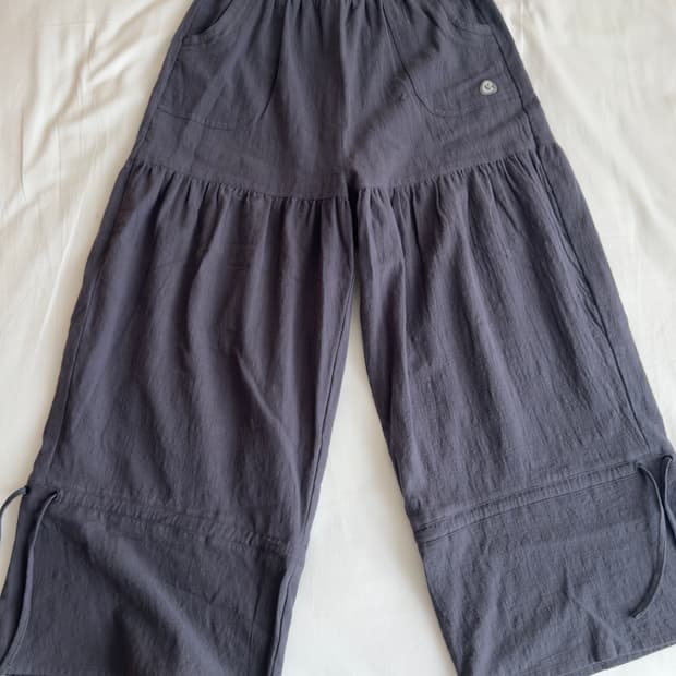 코이세이오SHIRRING ROUGH PANTS NAVY