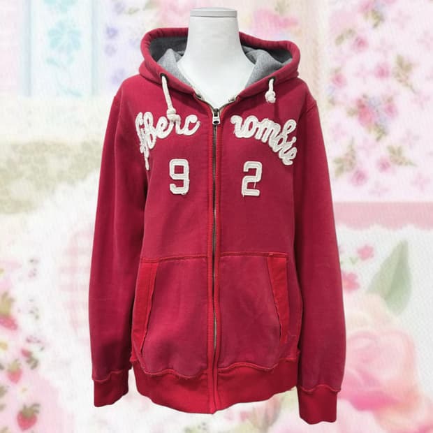 얼짱시대 아베크롬비 레드 후드집업 대장템