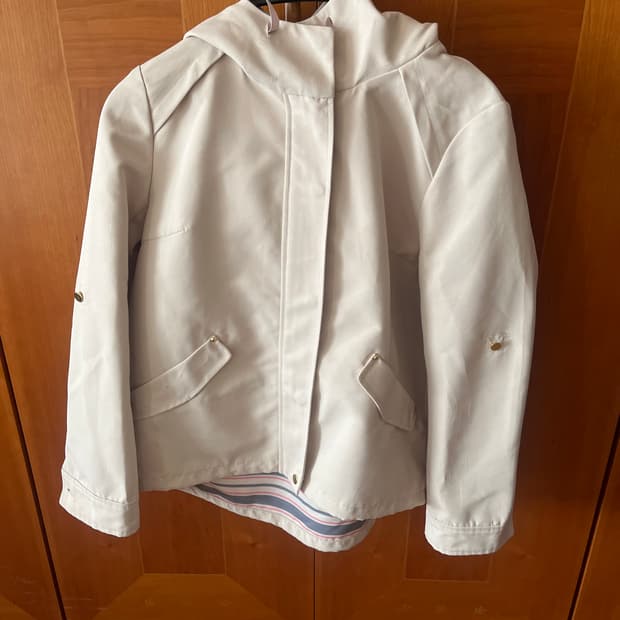 연베이지 야상후드자켓