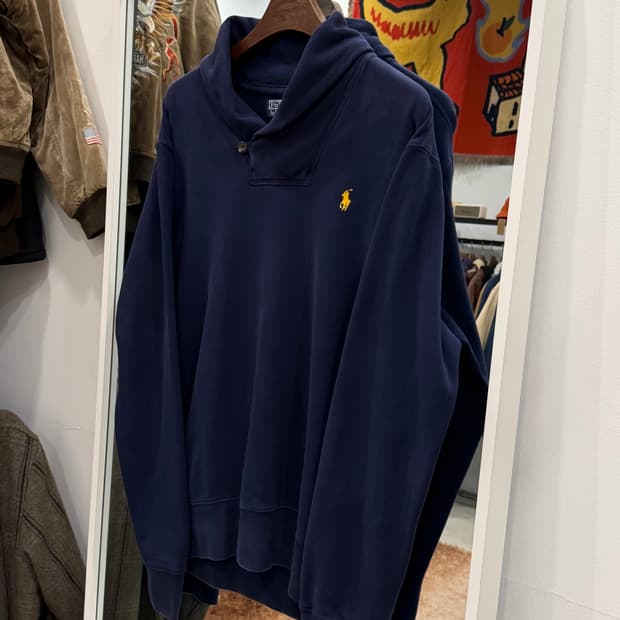 Polo ralph lauren 폴로 랄프로렌 숄카라 니트 (navy)