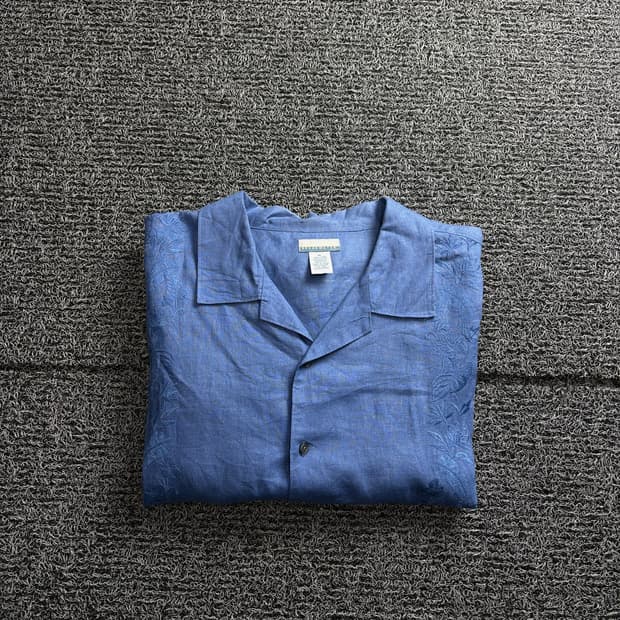 90s USA 빈티지 린넨 구아야베라 셔츠 3565