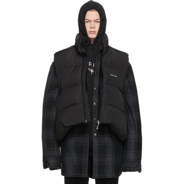 발렌시아가 C컬 패딩 베스트