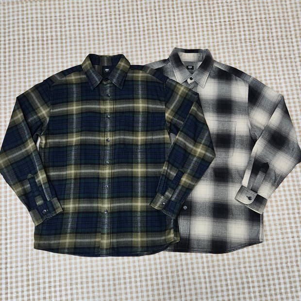 유니클로 간절기 셔츠 남자100 (2벌가격)