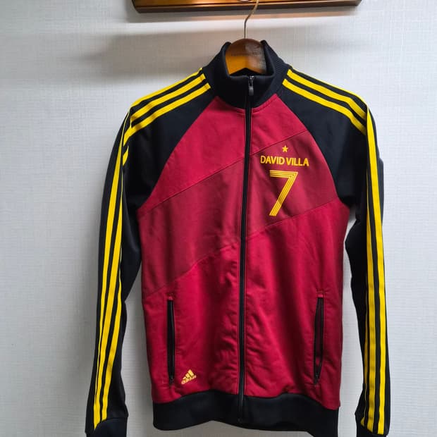 M/95) 아디다스 스페인 다비드 비야 트랙탑 져지 팝니다