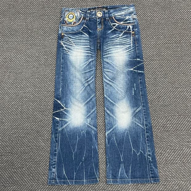 레드페퍼 펑크 워싱 데님 팬츠 v0177
