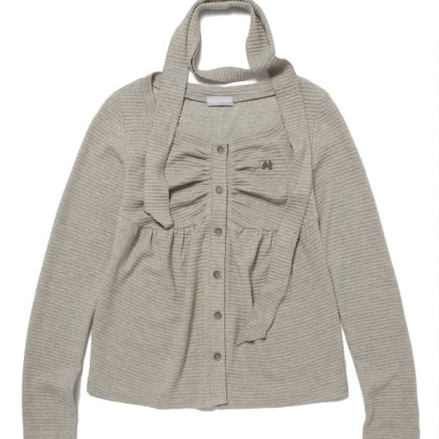 허그유어스킨 베이비돌 가디건 허그유어스킨 니트 브라운