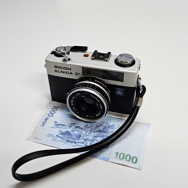 작례O 자동 노출의 정점 리코 elnica F 필름카메라 빈티지 필카