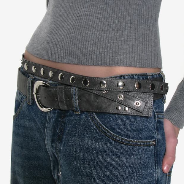 파르티멘토우먼 레이어드 벨트 그레이 