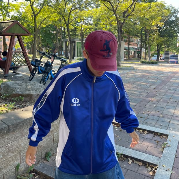 빈티지 Plory 워시드 사커 캡