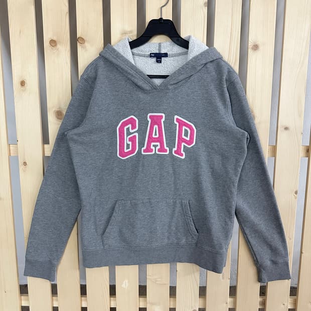 (S) GAP 갭 핑크 그레이 후드티