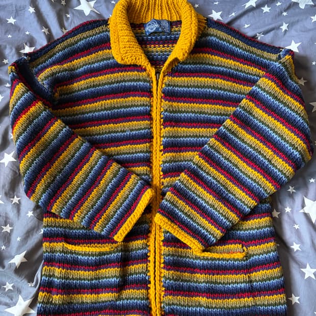 ARTESANIA 에스닉 핸드메이드 니트 가디건