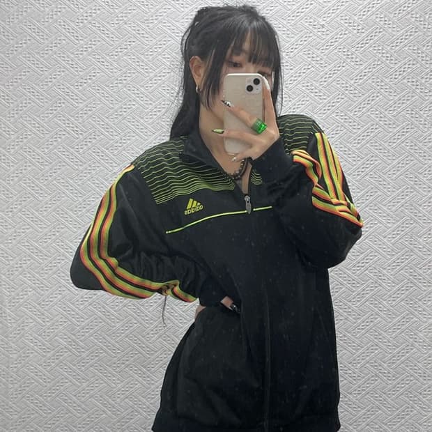 아디다스 레트로 00's 스트릿 네온 져지 집업 105 C08640