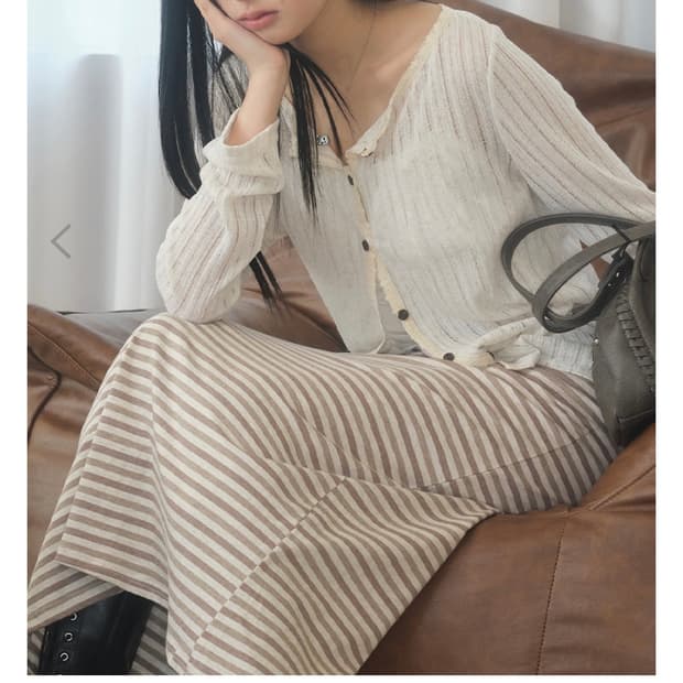 ASON ROTA VINTAGE CARDIGAN / IVORY