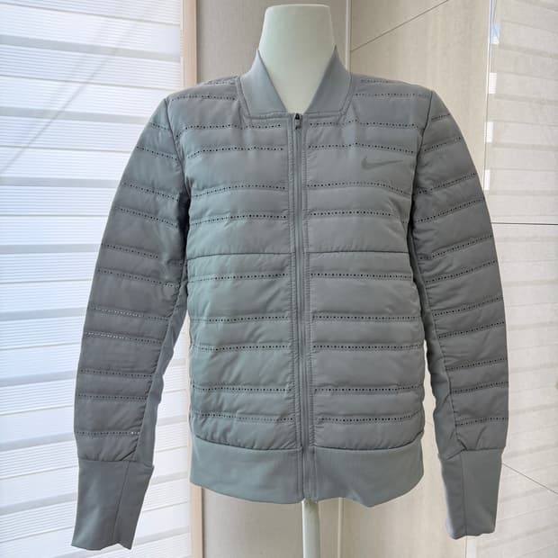 나이키 구스다운 경량 패딩 점퍼 그레이 S