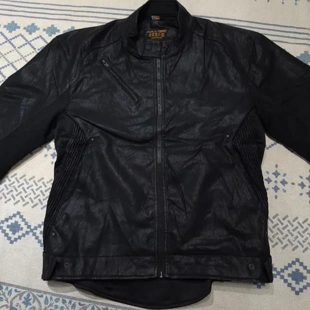 FIELD CORE 가죽 자켓 블랙 3L