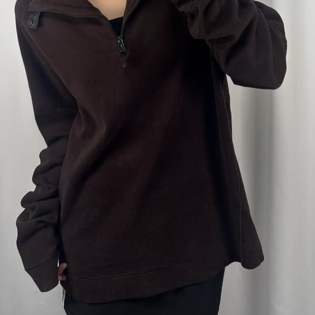 랄프로렌 블랙 라벨 브라운 하프집업