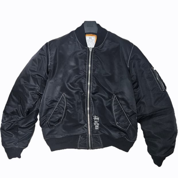 스투시 빌트 리버시블 봄버 자켓 블랙 M