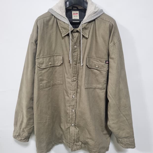 디키즈(original)빈티지 데님 후디 오버핏 워크자켓 2xl