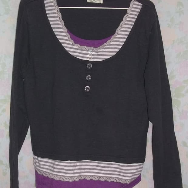 빈티지 레이어드 티셔츠