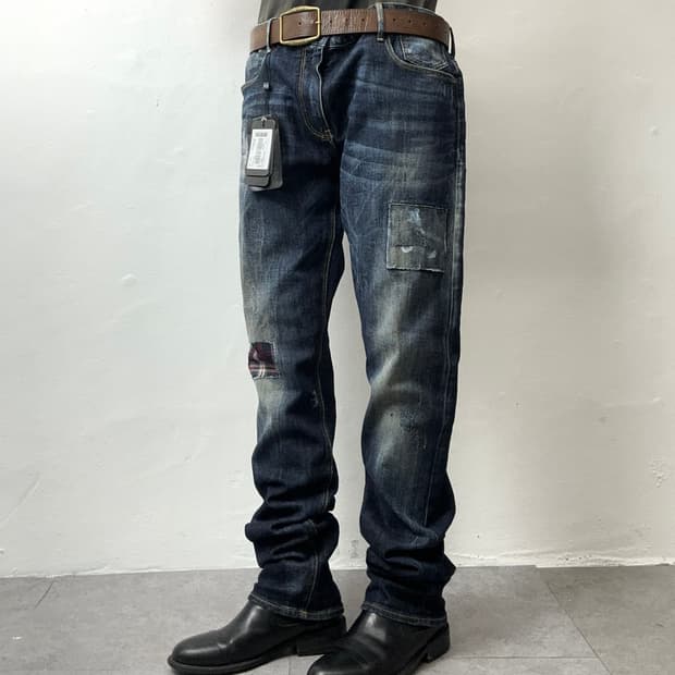 Armani Exchange Distressed Slim Denim (J