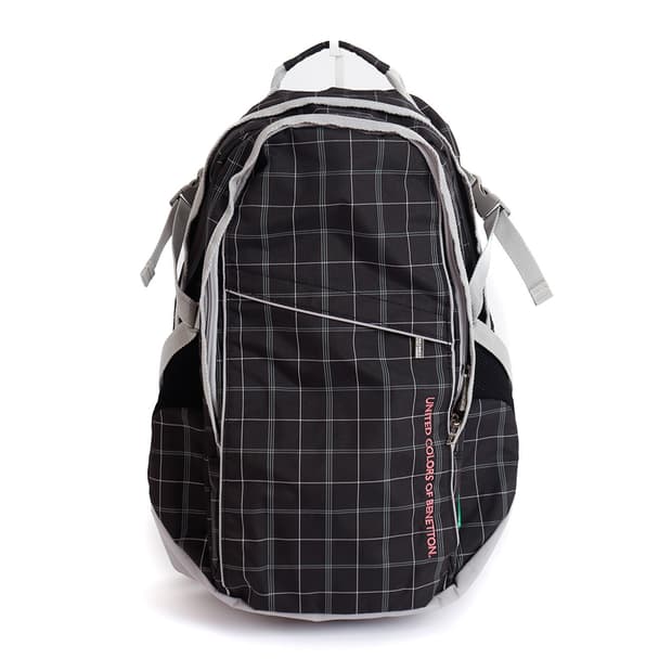 [BENETTON] 체크 패턴 데일리 백팩