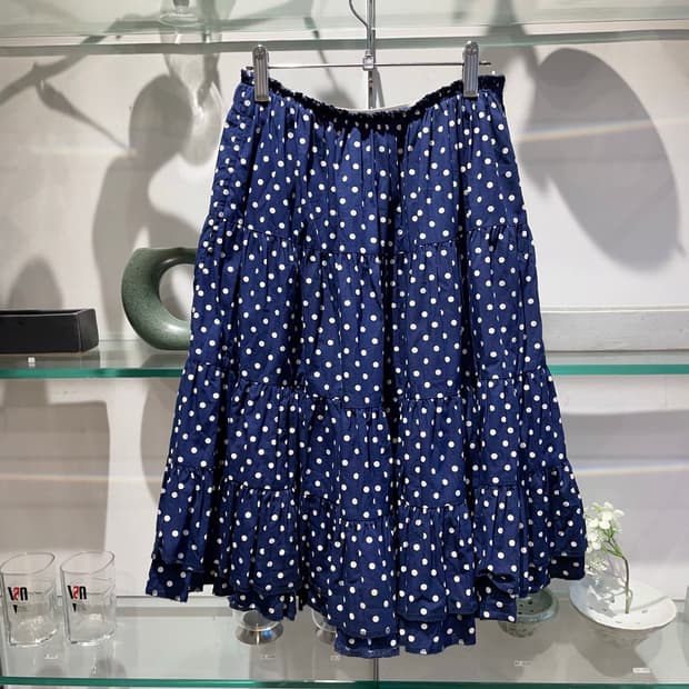 꼼데가르송 polka dot skirt