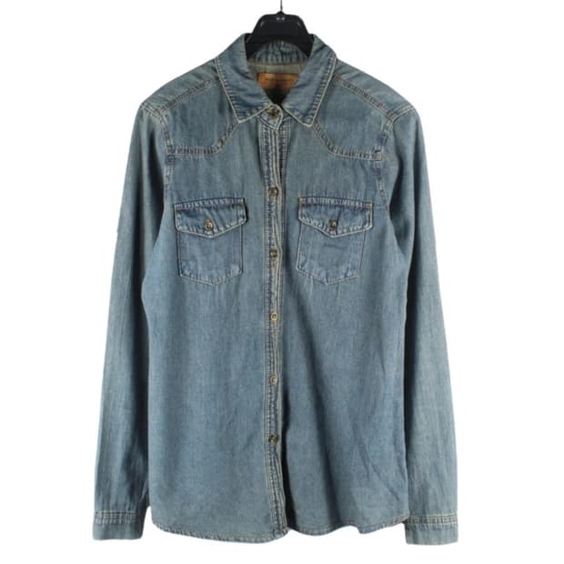 빈티지 워시앤런드리 데님셔츠 청셔츠 청남방