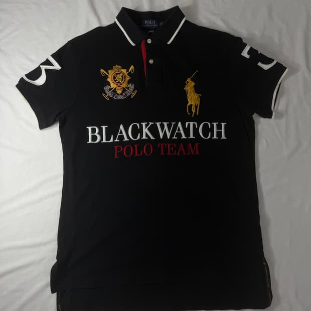 폴로 랄프로렌 빅포니 치프키프 블랙와치 카라티 블랙