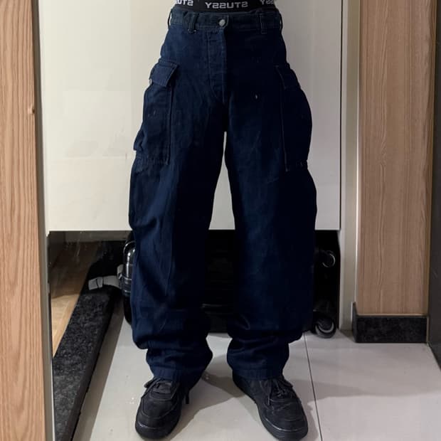 캐피탈 빅 포켓 카고 데님