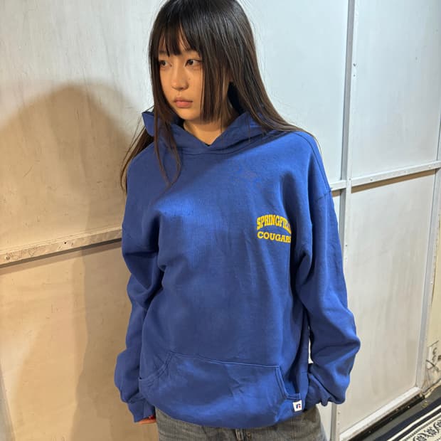 90s RUSSELL grunge purple hooide