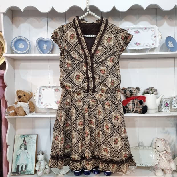 axes femme(엑시즈팜) 로맨틱 패턴 원피스