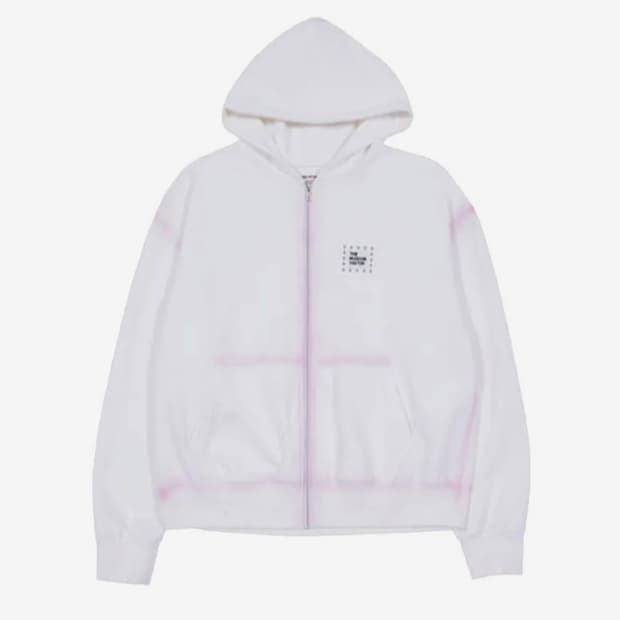 더뮤지엄비지터 SPRAY PRINTED ZIP UP HOODY (W