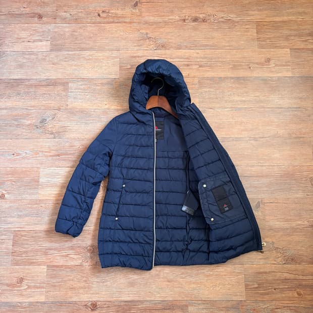 페트레이 키즈 8Y 130 다운 패딩 점퍼 후드 집업 오리털