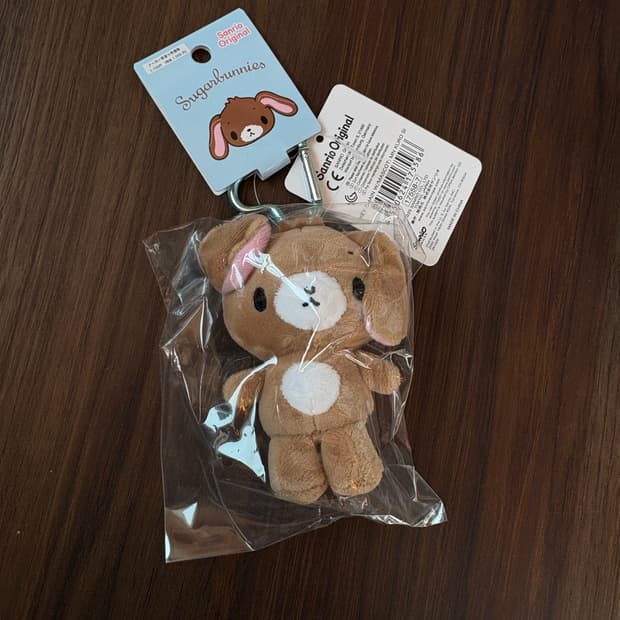 슈가바니즈 하트 카라비너 인형 키링