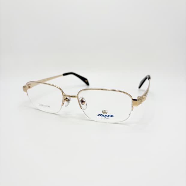 MIZNO 골드 스퀘어 티타늄 반무테