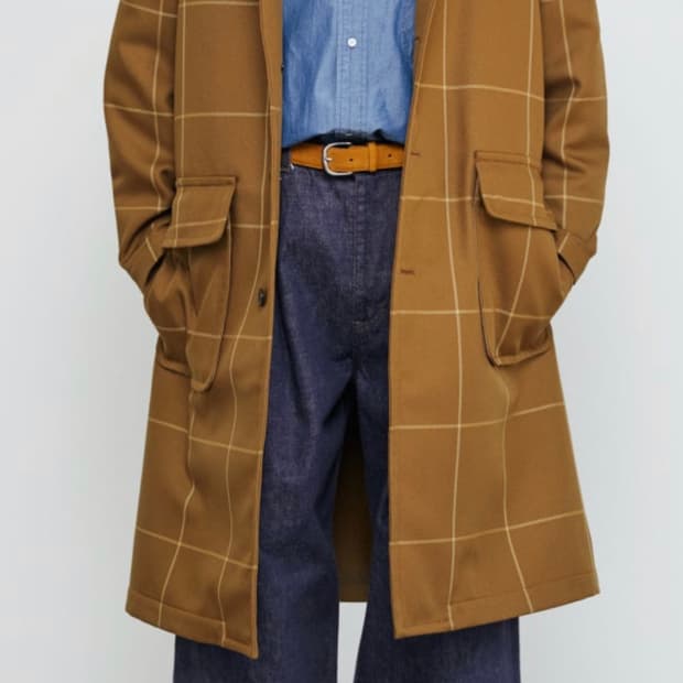 Graphpaper 체크 패턴 코트 사이즈 1