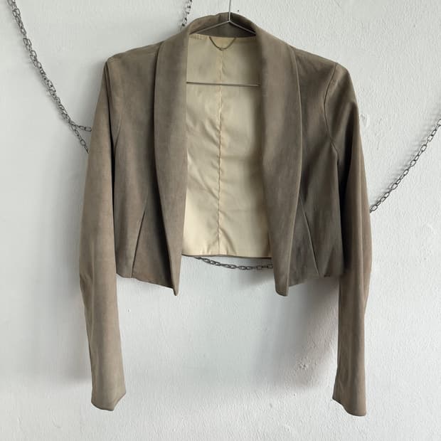 더 로우 초기 아카이브 크롭컷 스웨이드 자켓