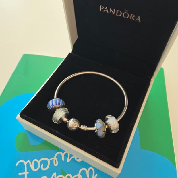 PANDORA 판도라 정품 뱅글팔찌 참포함 세트판매 실버뱅글