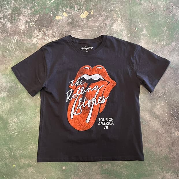 [XXL] 롤링스톤즈 1978 투어 오마주 레퍼런스 빈티지 반팔 티셔츠