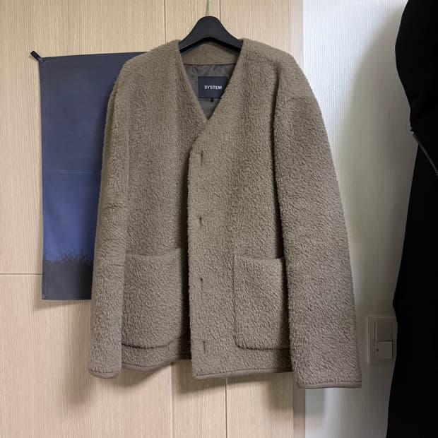 시스템옴므 가디건 코트 오버핏
