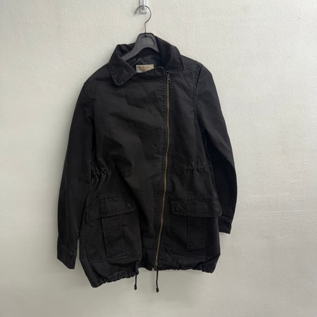 JPN 퍼플 앤 앨로우 사선 투웨이 y2k 자켓 M