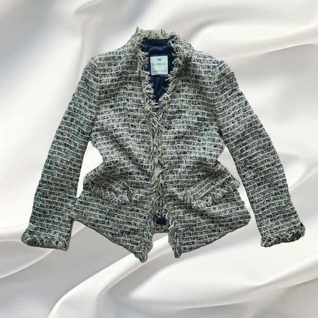 정품/새상품급 쏘울 SO.WOOL X 김서룡 트위드 자켓 (77)