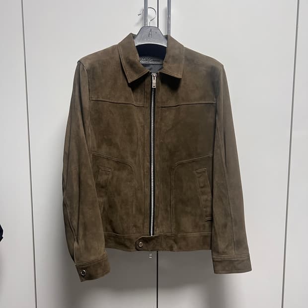 Noir Larmes 느와르 라르메스 카키 브라운 스탠다드 스웨이드 자켓