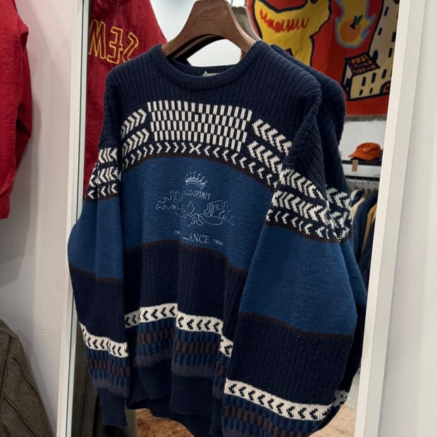 Mr.Casque 빈티지 울 니트 (made in Japan)