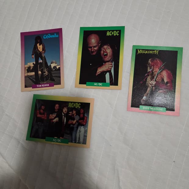 80-90년대 해외 메탈 록밴드 카드 일괄 판매
