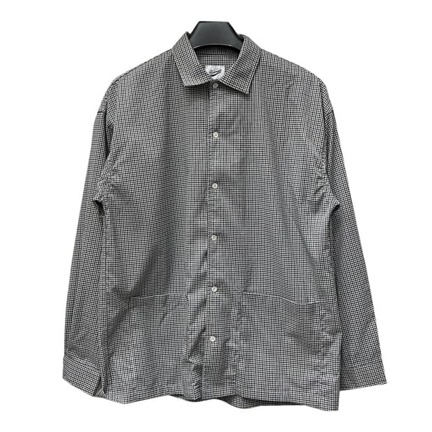 파르티멘토 2PK 오버핏 체크 셔츠 자켓 M