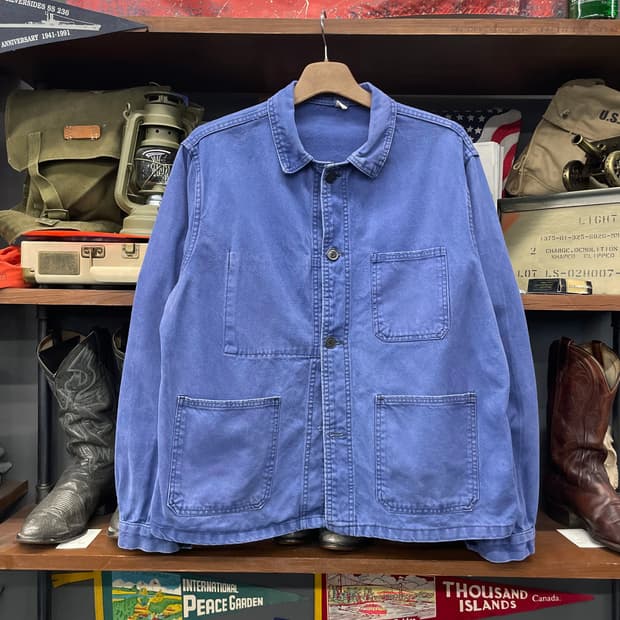 50s-70s 프렌치 워크 자켓 /빈티지 초어 자켓 워크 웨어