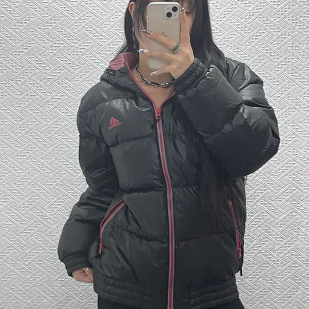 아디다스 레트로 빈티지 오리털 패딩 100 C07739