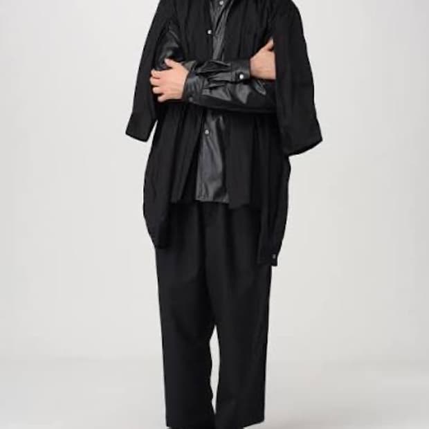 요지 야마모토 드로스트링 팬츠