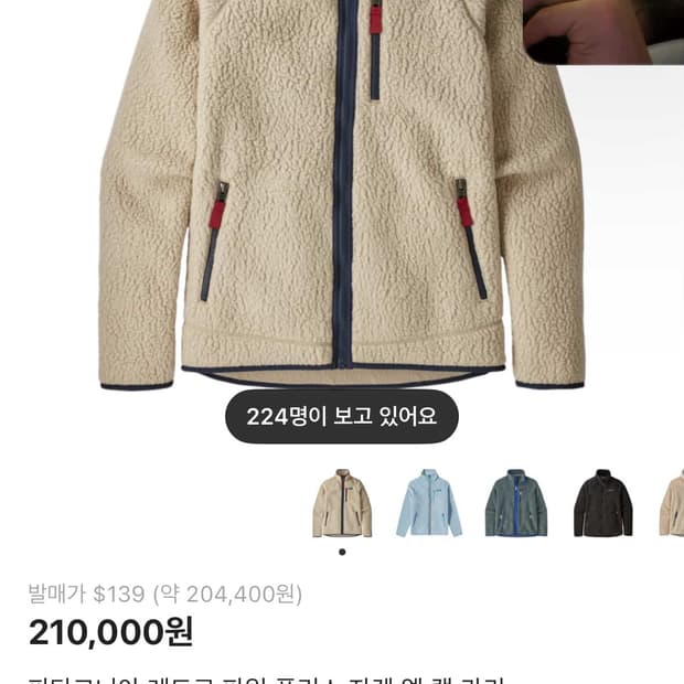 파타고니아 레트로 파일 플리스 자켓